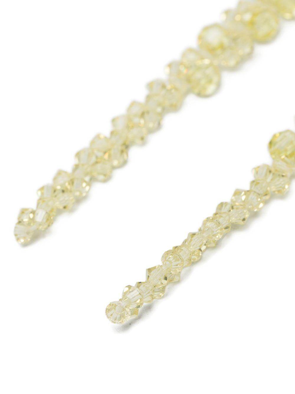 Orecchini a pendente con perline in oro Simone rocha - donna 