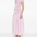 Abito midi con ruches in rosa Self-Portrait - donna 