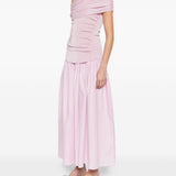 Abito midi con ruches in rosa Self-Portrait - donna 