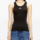 Canotta T-Anki con logo in nero Diesel - donna 