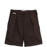 Pantaloncini con piega anteriore in marrone Gr10k replicated - uomo 