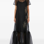 Abito lungo calluna in nero staud - donna 
