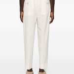 Pantaloni affusolati con pieghe in beige Briglia 1949 - uomo 