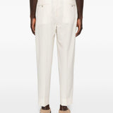 Pantaloni affusolati con pieghe in beige Briglia 1949 - uomo 