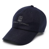 Cappello con logo in blu Brunello cucinelli - uomo 