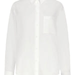 Camicia lee con ricamo in bianco Loulou de saison - donna 