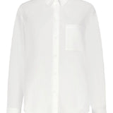 Camicia lee con ricamo in bianco Loulou de saison - donna 