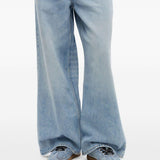 Sneakers con design a inserti in blu 