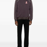 Felpa con rifiniture logo in viola Casablanca - uomo 