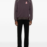 Felpa con rifiniture logo in viola Casablanca - uomo 