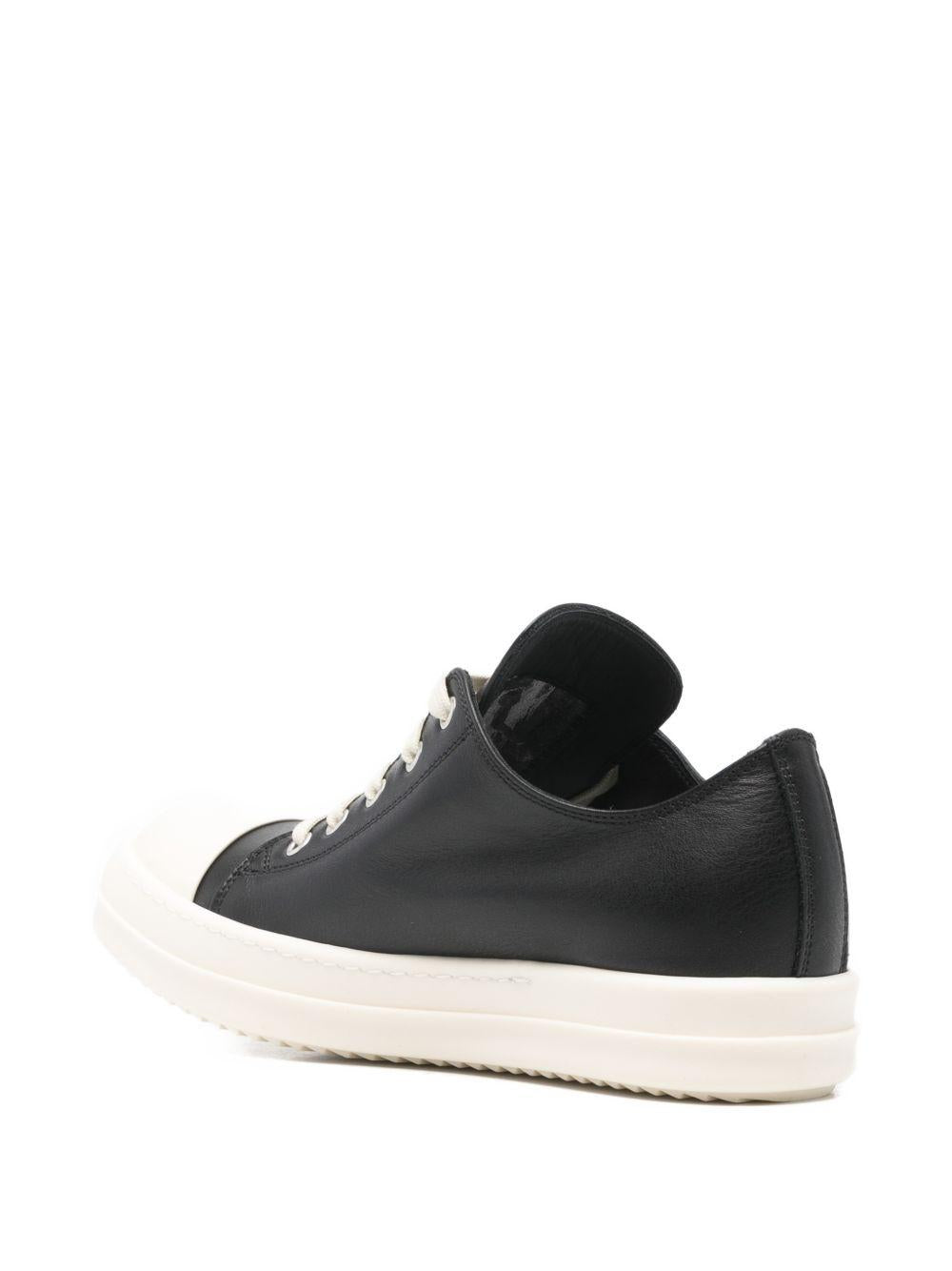 Sneakers in pelle in nero Rick owens - donna 