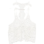 Top in pizzo con motivo floreale in bianco Maurizio - donna 