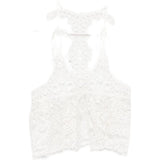 Top in pizzo con motivo floreale in bianco Maurizio - donna 