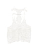Maurizio women's white lace top with floral pattern
