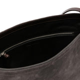 Borsa a tracolla in suede in grigio Dries van noten - donna 