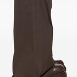 Pantaloni con dettaglio zip in grigio Rick owens - uomo 