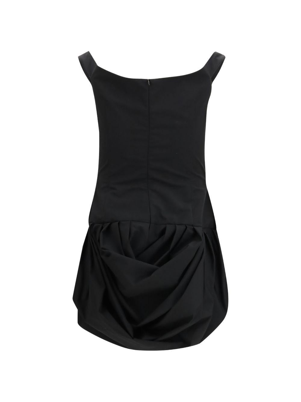 Abito mini con spalle scoperte in nero Magda butrym - uomo 