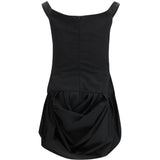 Abito mini con spalle scoperte in nero Magda butrym - uomo 