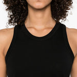 Canotta in cotone in nero Loulou De Saison - donna 