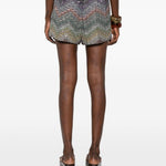 Shorts con motivo a zigzag in multicolore Missoni - donna 