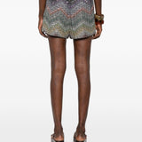 Shorts con motivo a zigzag in multicolore Missoni - donna 