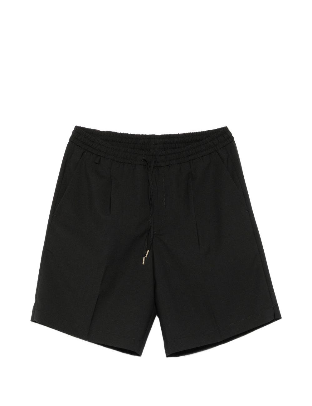 Pantaloncini con coulisse e pieghe in nero Briglia 1949 - uomo 