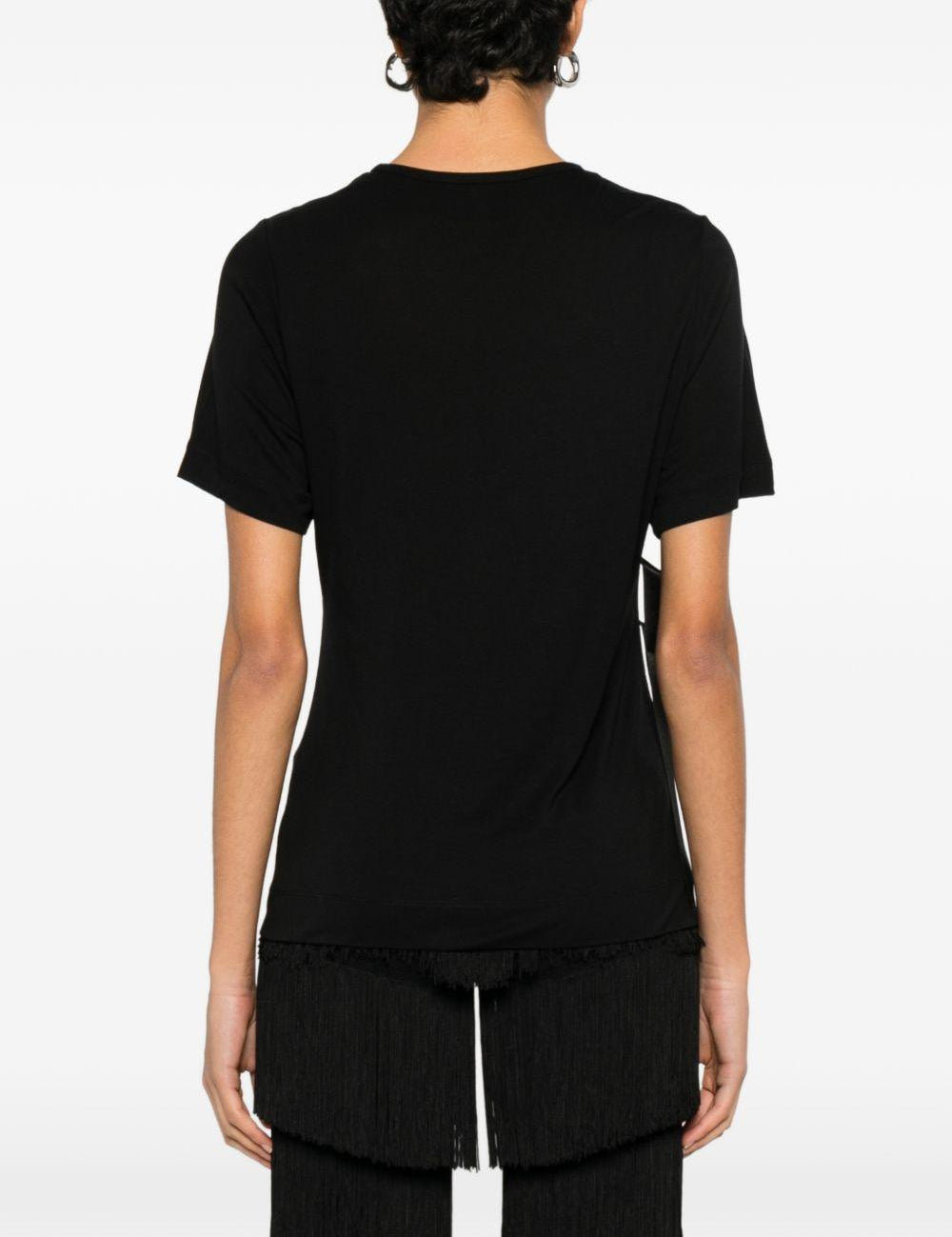 T-shirt con fiocco in nero Simone Rocha - donna 
