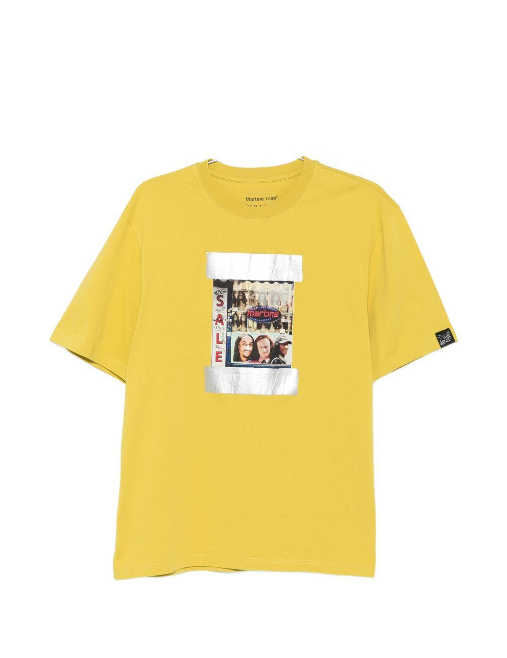 T-shirt con grafica in giallo Martine rose - unisex 