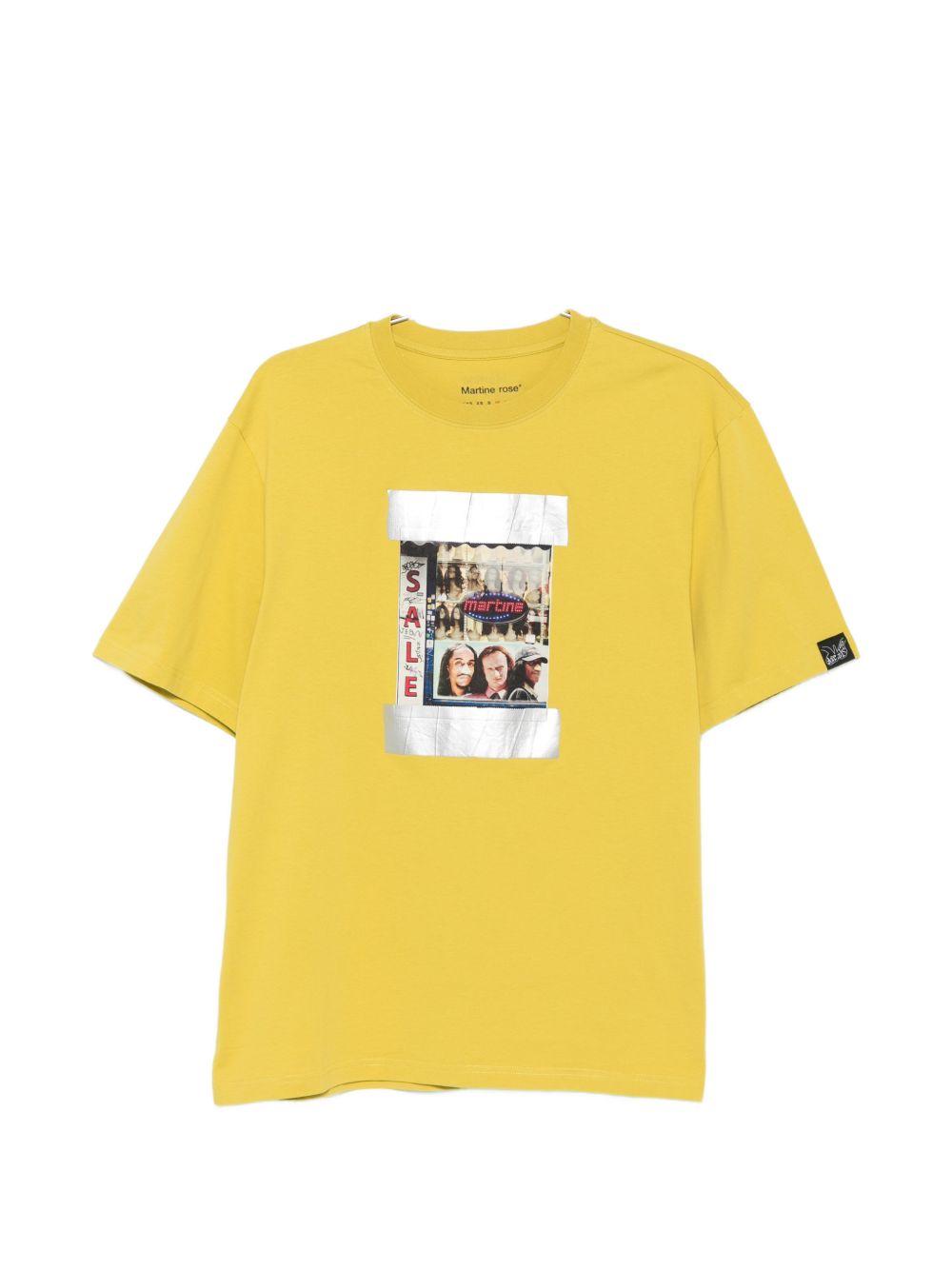 T-shirt con grafica in giallo Martine rose - unisex 