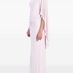 Abito lungo asimmetrico in rosa Self-Portrait - donna 