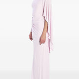 Abito lungo asimmetrico in rosa Self-Portrait - donna 