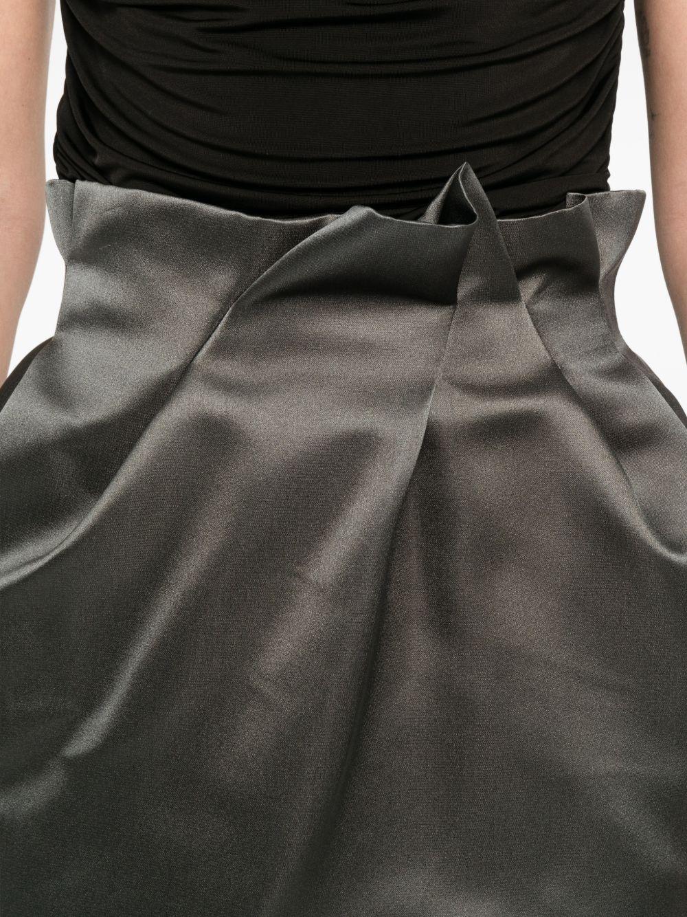 Gonna mini arricciata in grigio Magda Butrym - donna 