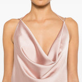Abito con scollo a scialle in rosa The Andamane - donna 