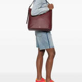 Borsa a spalla Vera maxi in bordeaux 