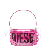 Borsa a spalla 1 dr trasparente in rosa Diesel - donna 