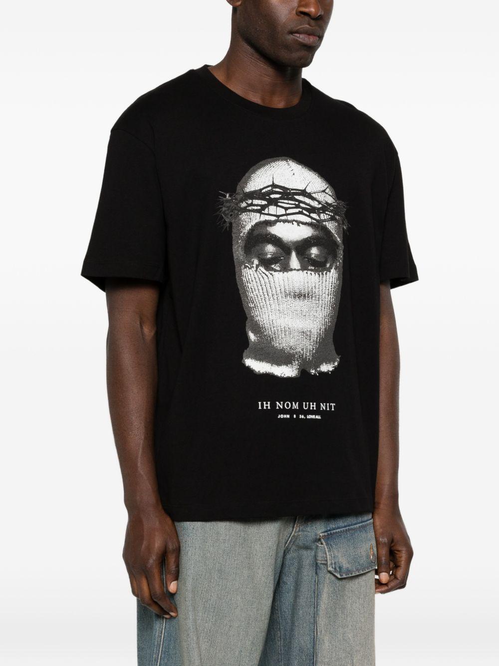 T-shirt Mask Corona in nero Ih nom uh nit - uomo 
