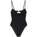 Costume da bagno Mahon con scollo a cuore in nero 