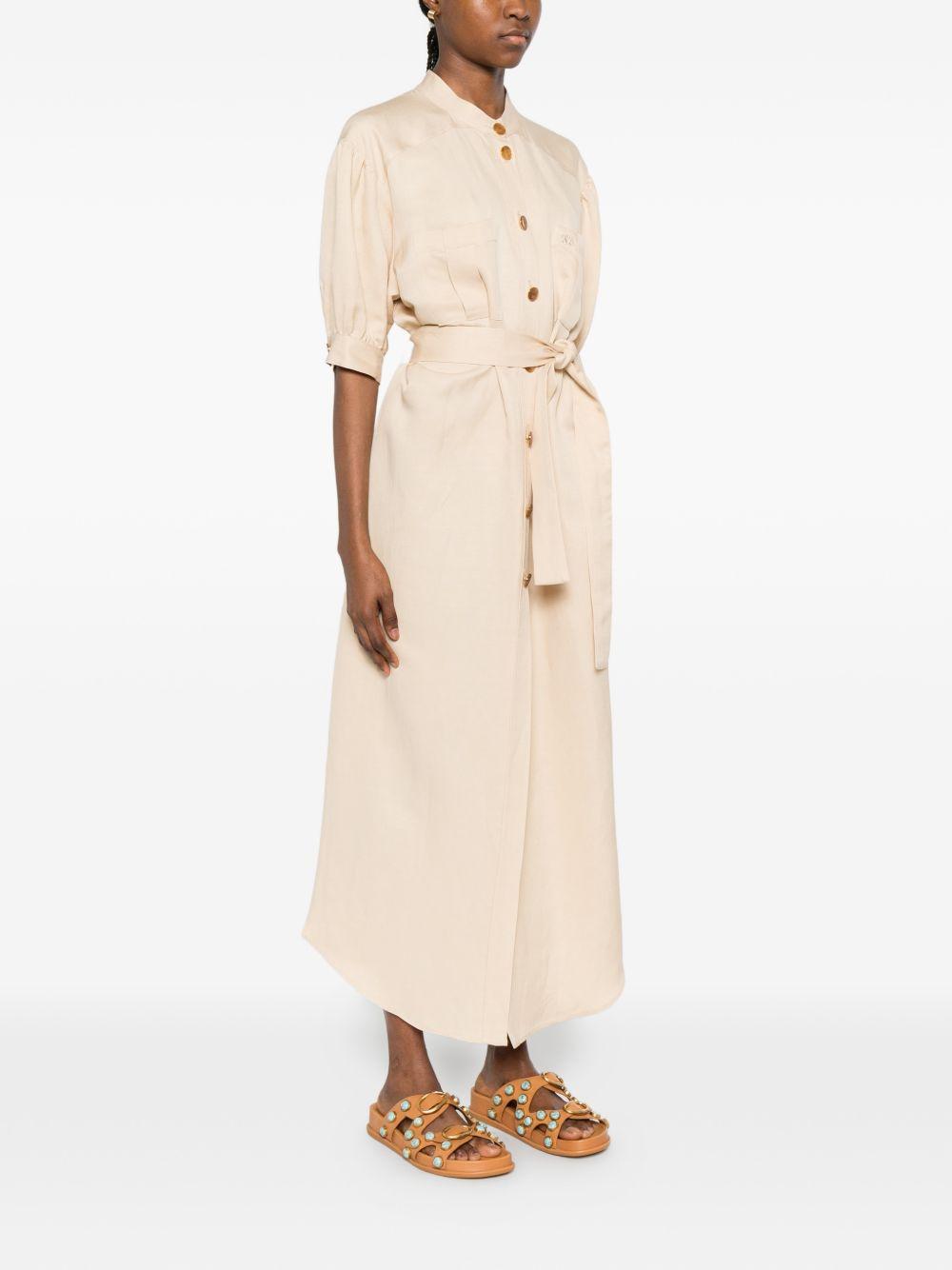 Abito con cintura in beige Blazé milano - donna 