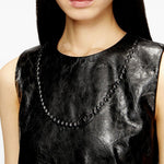 Mini abito con logo d-ares in rilievo in nero Diesel - donna 