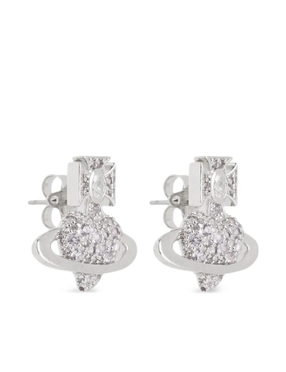 Orecchini con cristalli Agatha in argento 