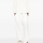 Giacca con zip boucle in avorio Moncler - donna 