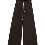 Pantaloni cargo con coulisse in marrone Rick owens - uomo 