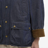 Giacca Bedale con risvolti in blu Barbour - uomo 