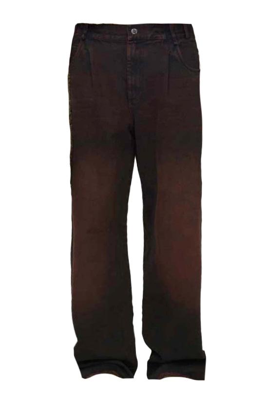 Jeans boyfriend a gamba ampia  in marrone Song for the mute - uomo 