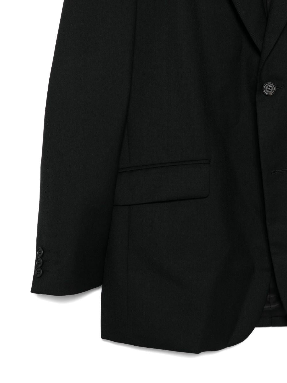 Giacca monopetto con bottone singolo in nero Comme des garcons homme - uomo 