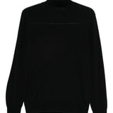 Maglione a collo alto in nero Kangra - uomo 