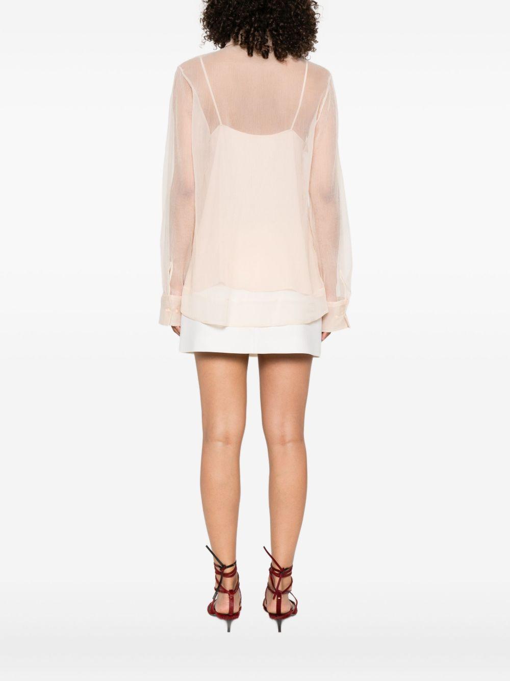 Camicia con trasparenze in rosa Ermanno Scervino - donna 