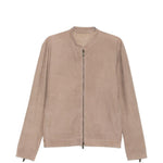 Giacca in pelle scamosciata in beige Salvatore santoro - uomo 