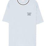 T-shirt girocollo in azzurro Drole de monsieur - uomo 