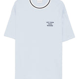 T-shirt girocollo in azzurro Drole de monsieur - uomo 